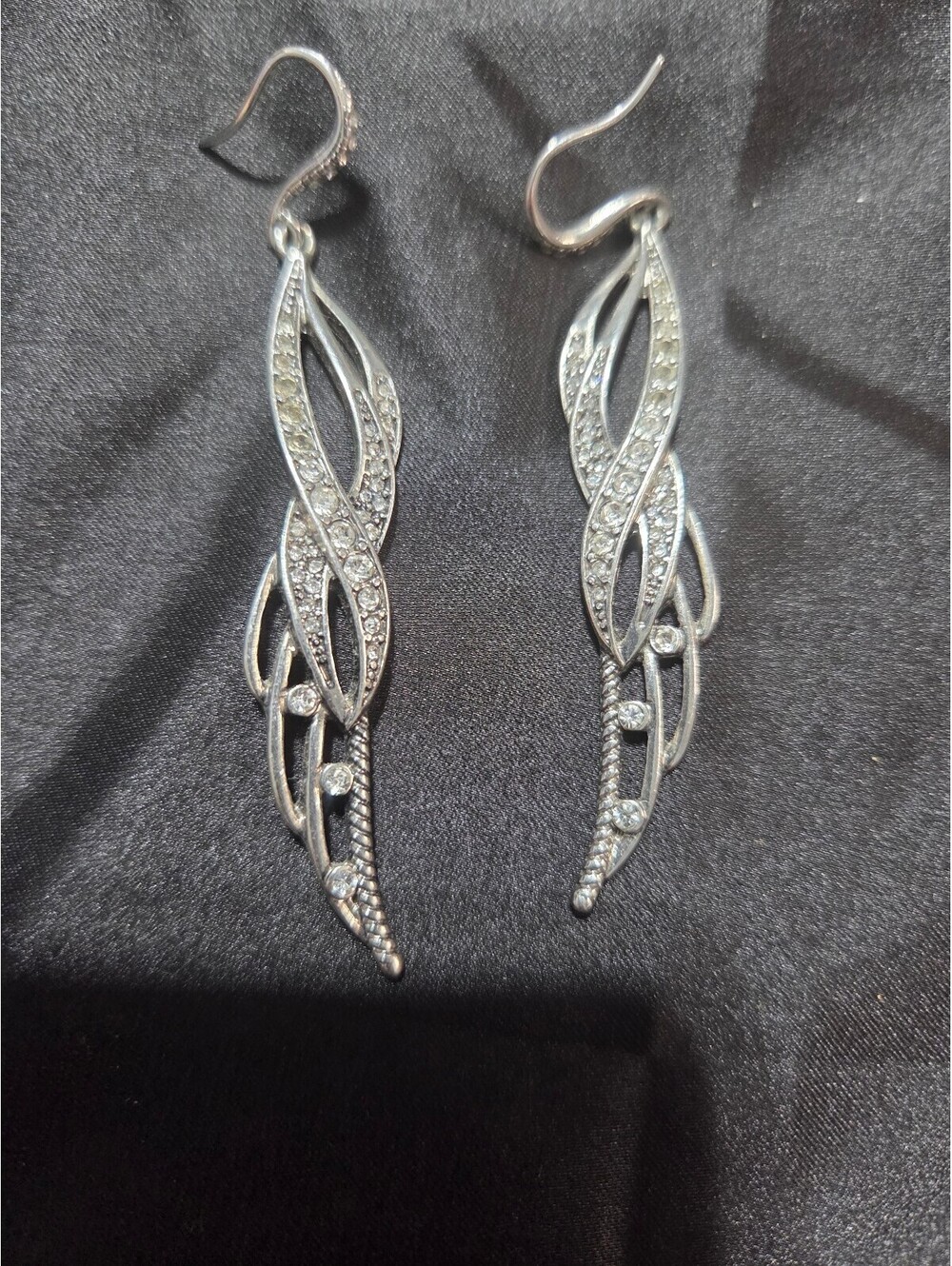 Silver and CZ Earrings